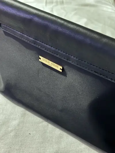 Cartera de mano negra Giorgio Armani - miniatura 4