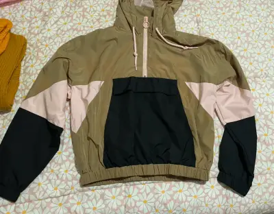 Chaqueta cortaviento multicolor para mujer - miniatura 1