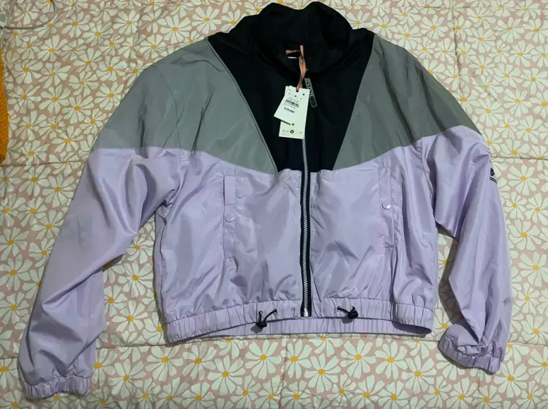 Chaqueta cortaviento multicolor para mujer - 2
