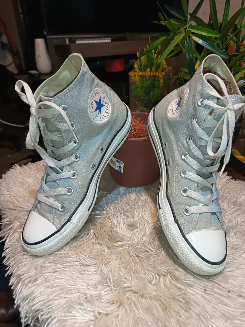Zapatillas Converse All Star grises de lona - 1