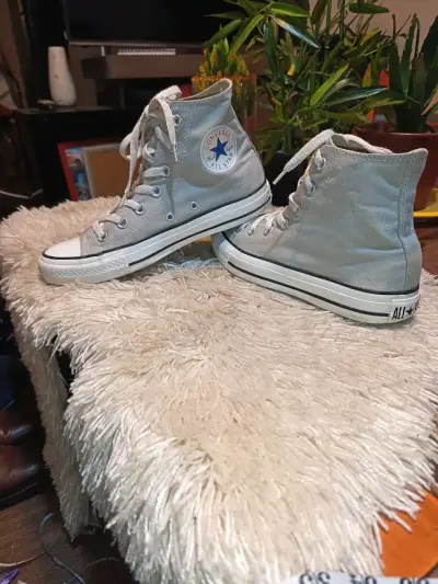 Zapatillas Converse All Star grises de lona - miniatura 4
