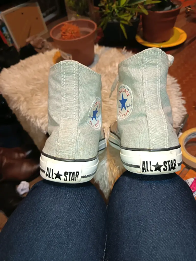 Zapatillas Converse All Star grises de lona - 5