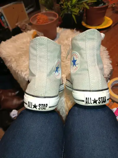 Zapatillas Converse All Star grises de lona - miniatura 5