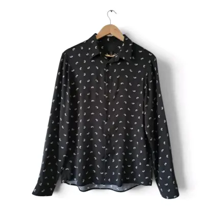 Blusa negra H&M, nueva, talla S - miniatura 5