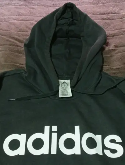 Polerón con capucha negro Adidas talla XL - miniatura 1