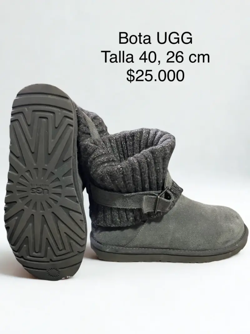 Botas UGG talla 40 gris oscuro