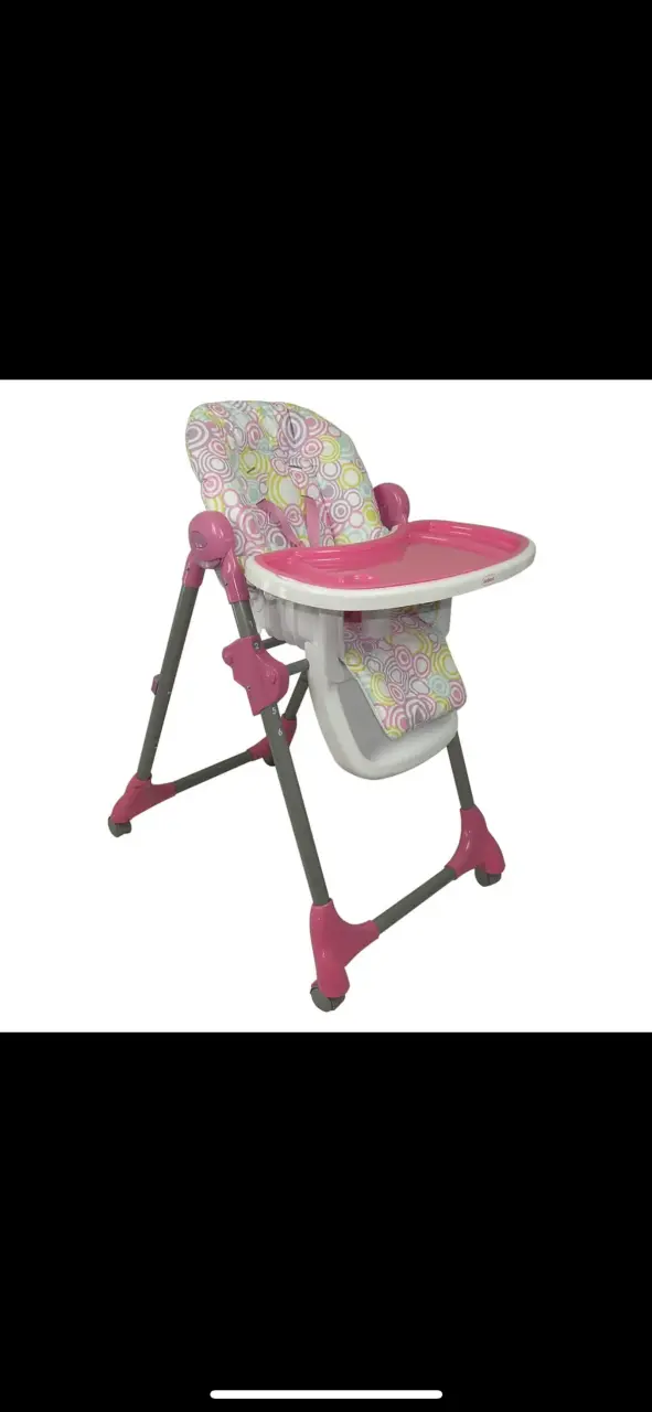 Silla de comer para bebé ajustable y colorida