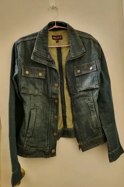 Chaqueta de mezclilla azul Unilay's talla L - miniatura 1