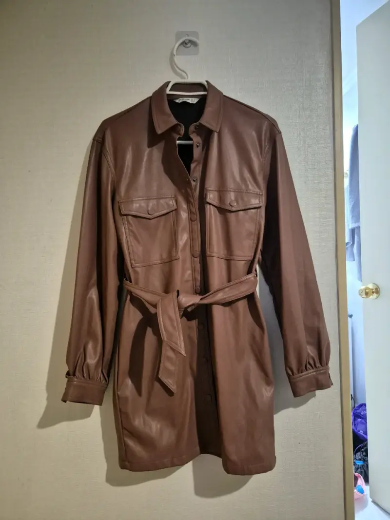 Stradivarius Chaqueta de ecocuero - 1