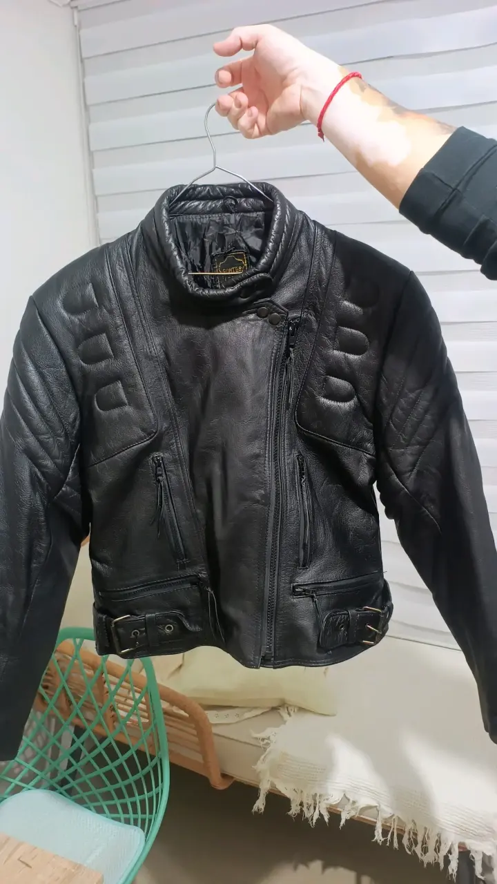 Chaqueta de cuero  para moto - 2