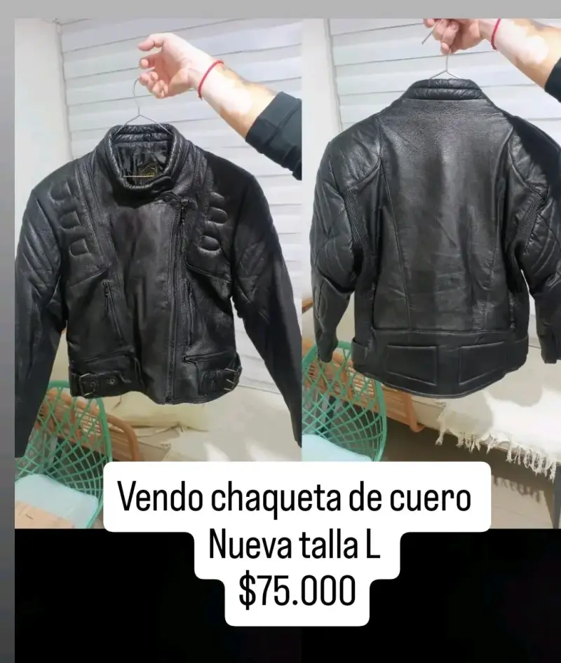 Chaqueta de cuero  para moto - 3