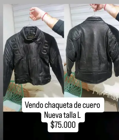 Chaqueta de cuero  para moto - miniatura 3