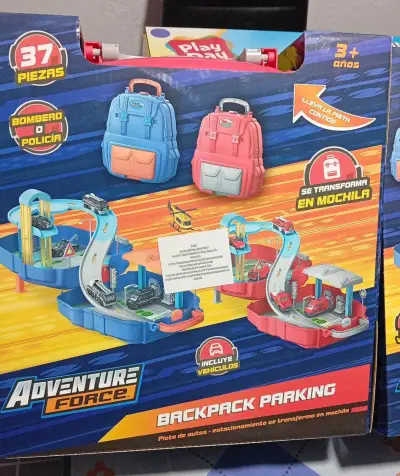 Pista de Autos Adventure Force Mochila 37 Piezas - miniatura 1