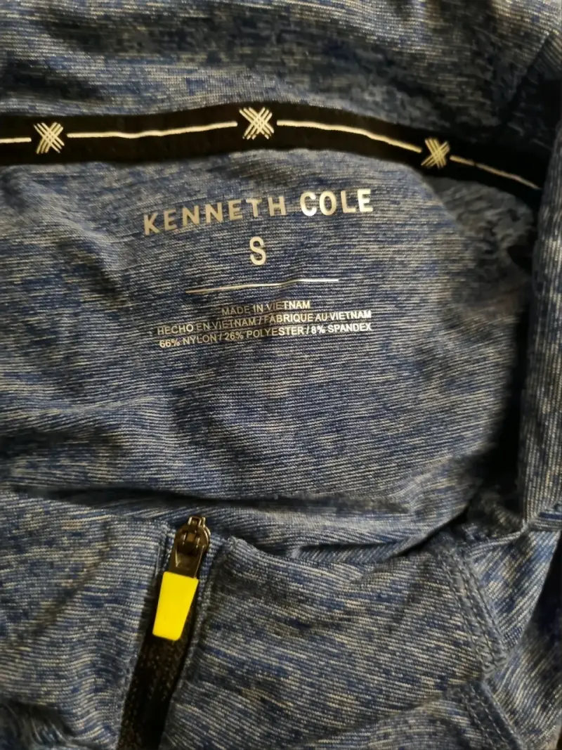 Polera deportiva azul con capucha Kenneth Cole - 3