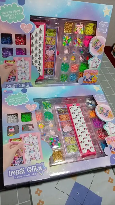 Set de Pulseras y collares de Goma Imagi Glitz - miniatura 1