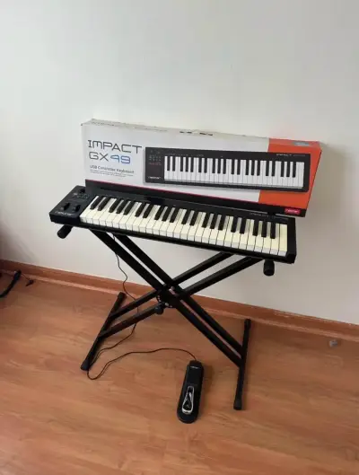 Controlador midi nektar impact gx49 + atril doble - miniatura 1