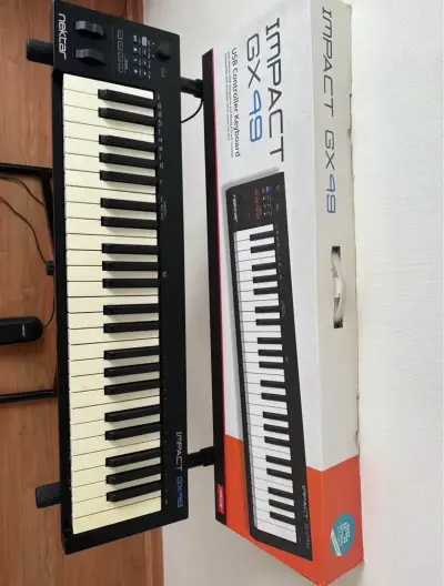 Controlador midi nektar impact gx49 + atril doble - miniatura 2