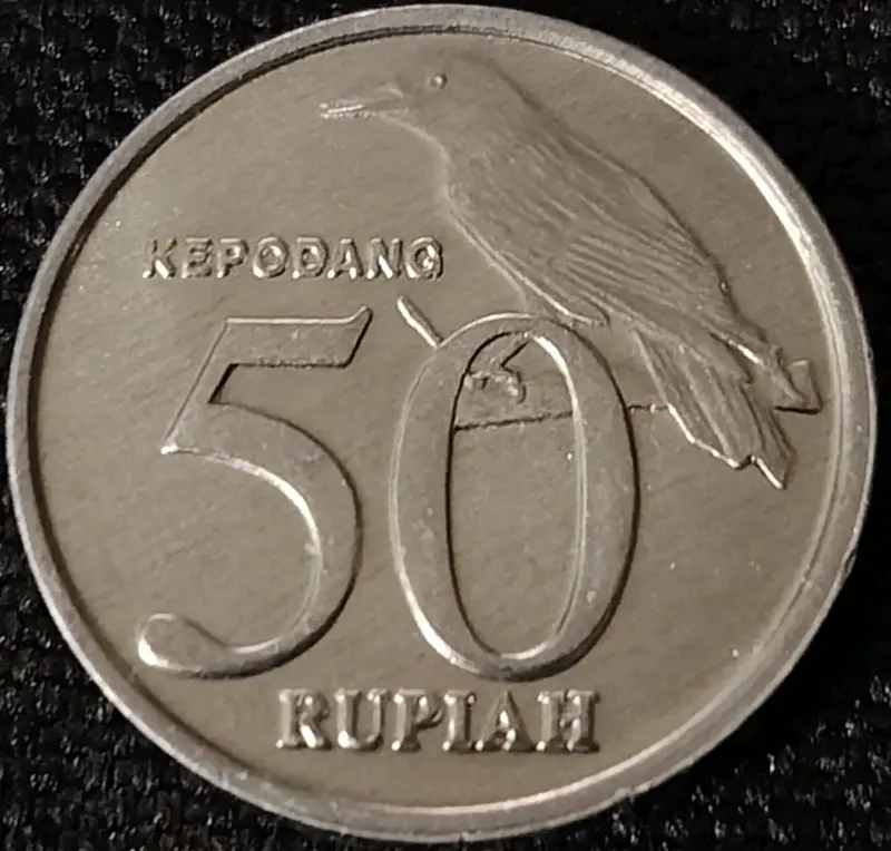Moneda de 50 Rupiah Indonesia 1999