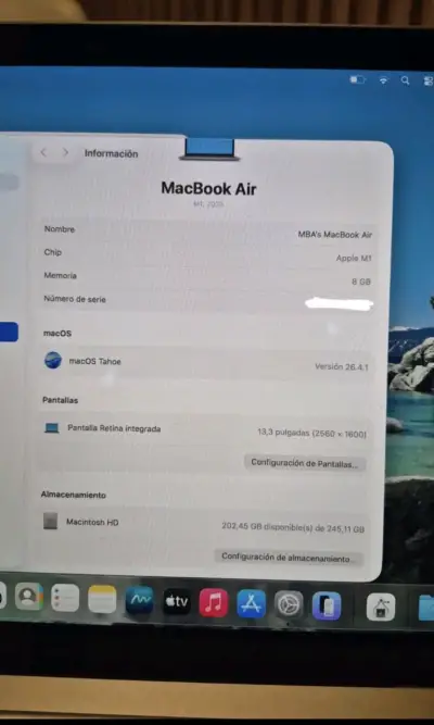 MacBook Air M1 2020 13.3 pulgadas 8GB RAM - miniatura 4