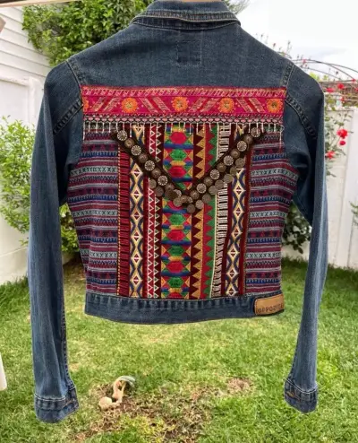 Chaqueta bordada Opposite - talla S - miniatura 1