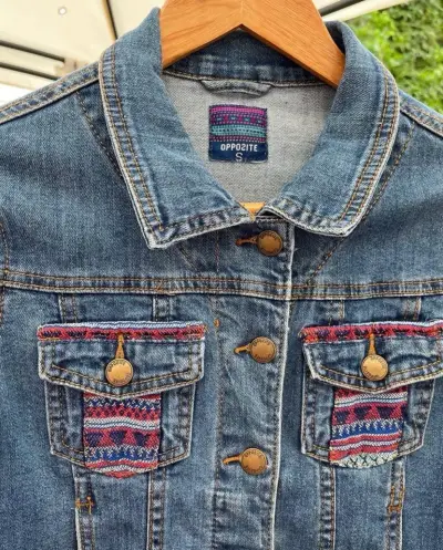 Chaqueta bordada Opposite - talla S - miniatura 3