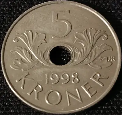 Moneda 5 Kroner Noruega 1998 - miniatura 1