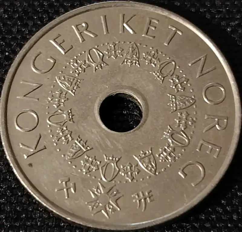 Moneda 5 Kroner Noruega 1998 - 2