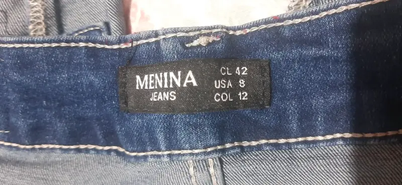 Jeans azul con ojales laterales Menina - 3