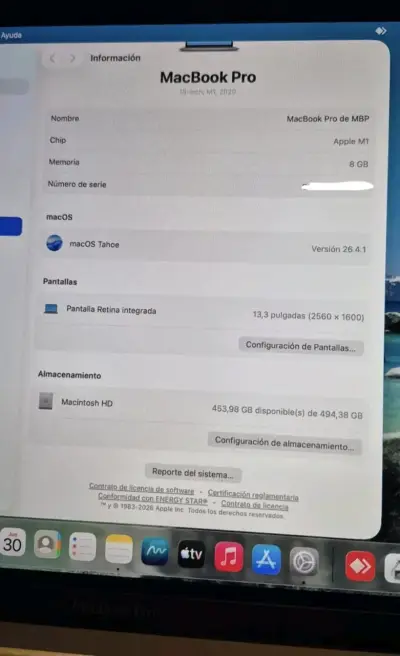 MacBook Pro M1 13.3" 2020 - miniatura 4