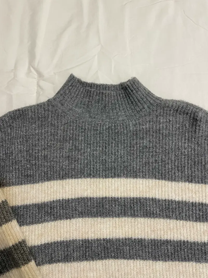 Suéter de rayas gris y blanco Blugirl - talla M - 2