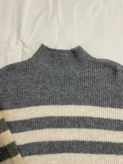 Suéter de rayas gris y blanco Blugirl - talla M - miniatura 2