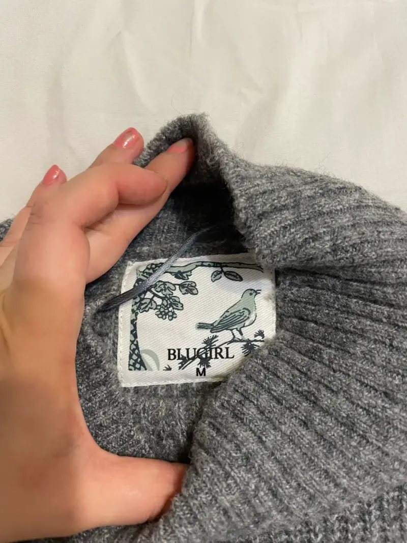 Suéter de rayas gris y blanco Blugirl - talla M - 3