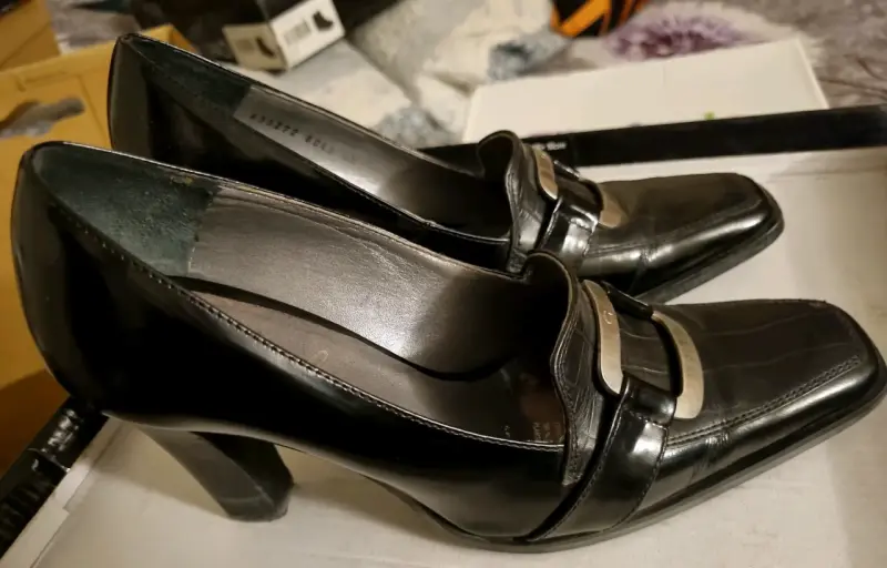 Zapatos de Tacón Negro con Hebilla Gacel - 5