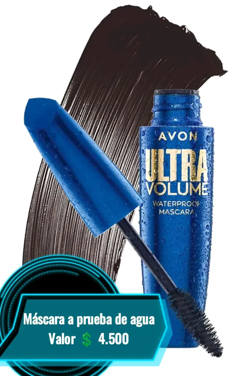 Máscara de pestañas Avon Ultra Volume resistente al agua