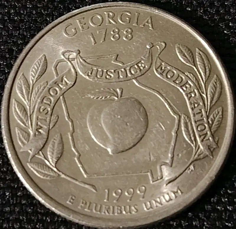 Moneda conmemorativa Georgia 1788 Estados Unidos