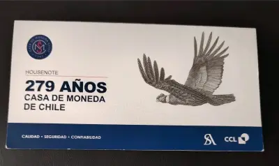 Billete conmemorativo 279 años Casa de Moneda de Chile - miniatura 1
