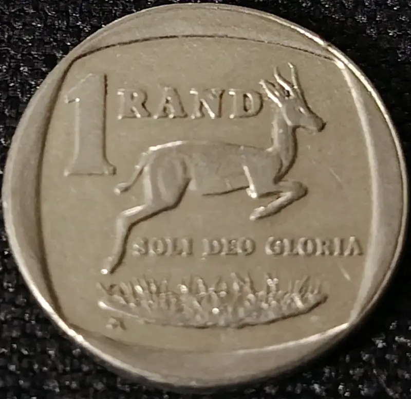 Moneda de 1 Rand Sudafricano 1997