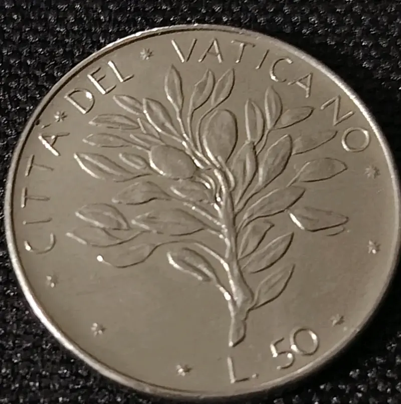 Moneda Vaticano L.50 1974
