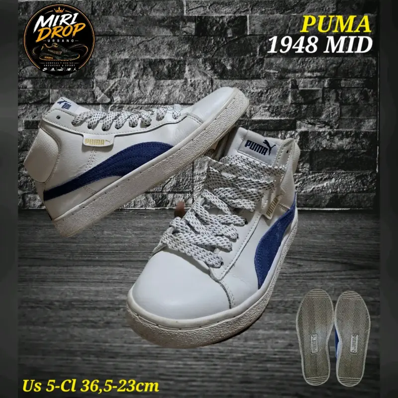 Zapatillas Puma 1948 Mid Blancas y Azules