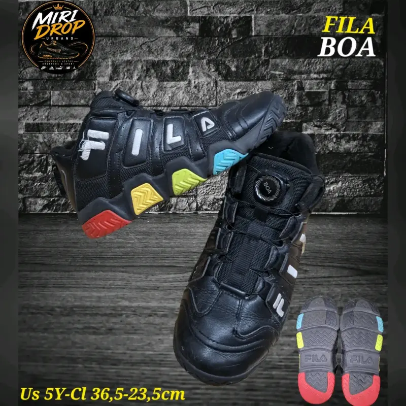 Zapatillas Fila BOA Negras Multicolor Talla 36.5