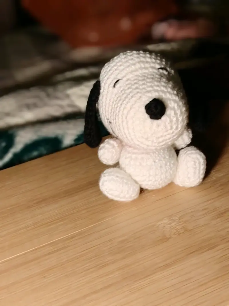 Peluche tejido a crochet de Snoopy - 3