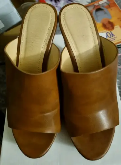 Sandalias de Cuña Marrón para Mujer - miniatura 1