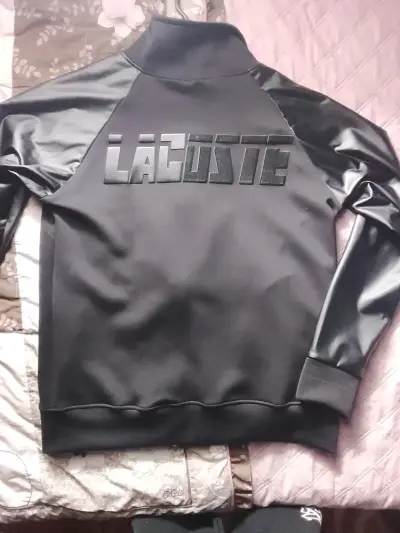 Polerón negro con logo Lacoste - miniatura 4