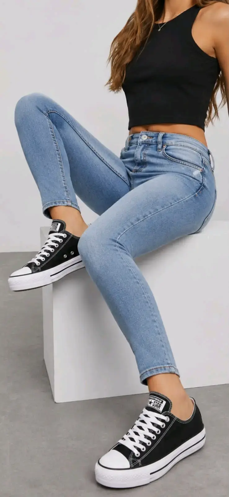 Zapatillas Converse eco cuero negra - 2