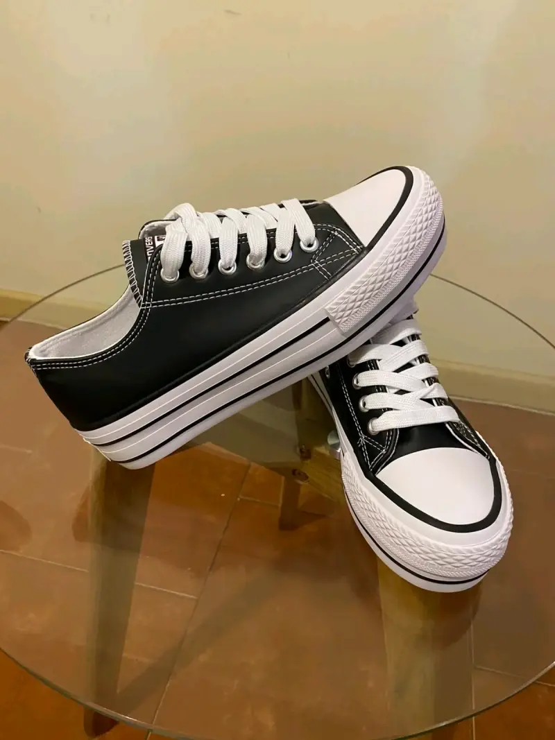 Zapatillas Converse eco cuero negra - 3