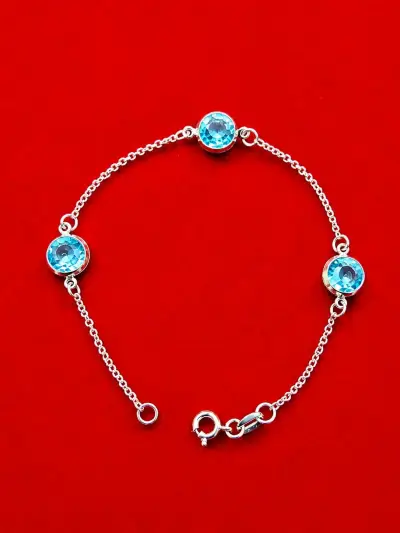 Pulsera de plata ley 925 - miniatura 1