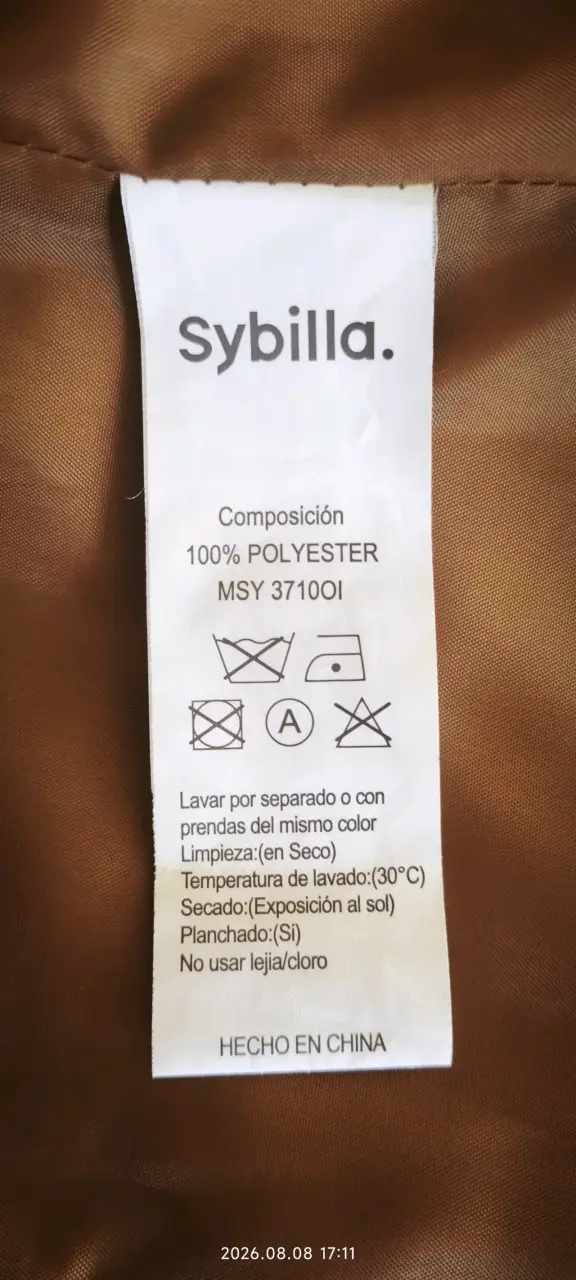 Abrigo de mujer Sybilla color mostaza con capucha - 5