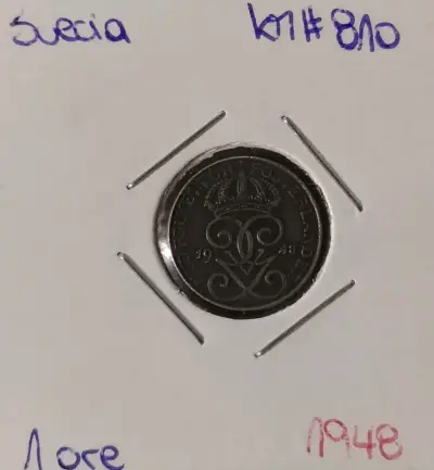 Moneda Sueca 1 Öre 1948 Hierro - miniatura 1