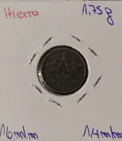 Moneda Sueca 1 Öre 1948 Hierro - miniatura 2