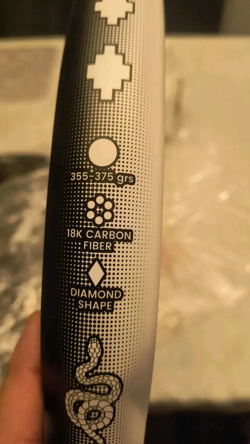 Pala de Pádel Vilu 18K Carbono Diamante - 1